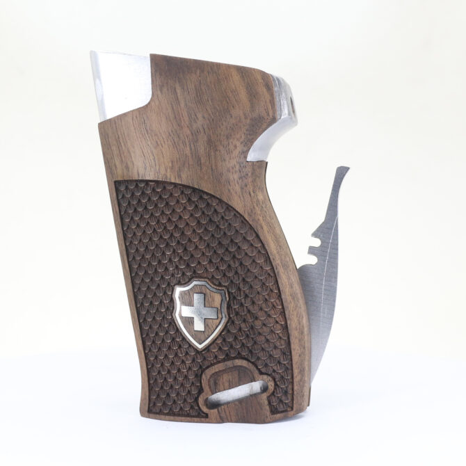 SIG P210-1/-4/-5/-6/DK M49 Kompatible Walnussholzgriffschalen mit Kordelring 1546